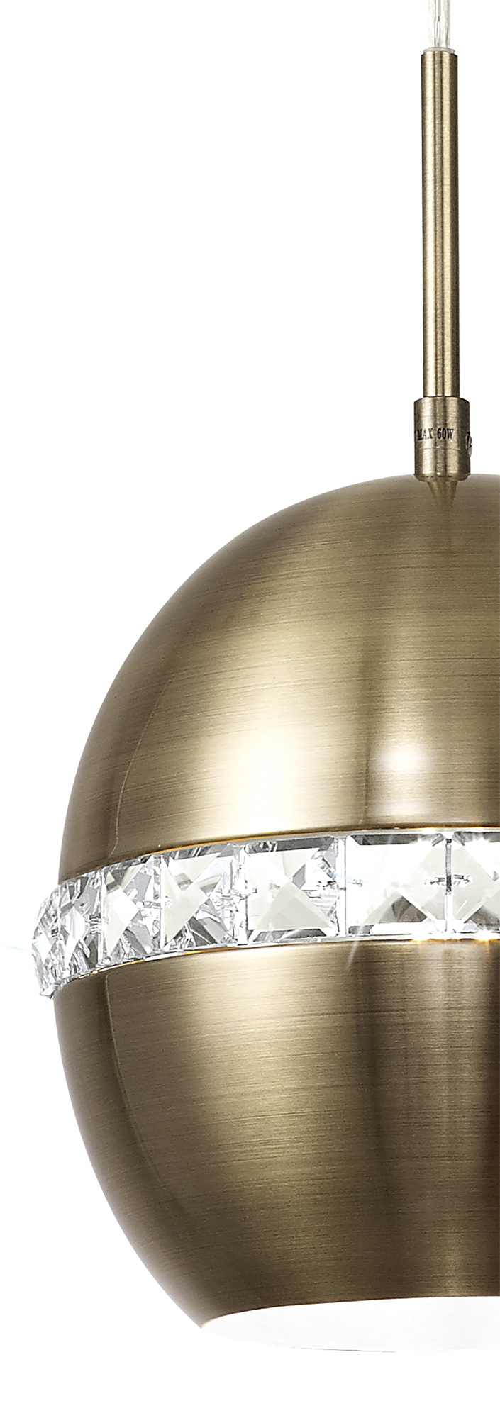 Andrea Crystal Ceiling Lights Diyas Single Crystal Pendants
